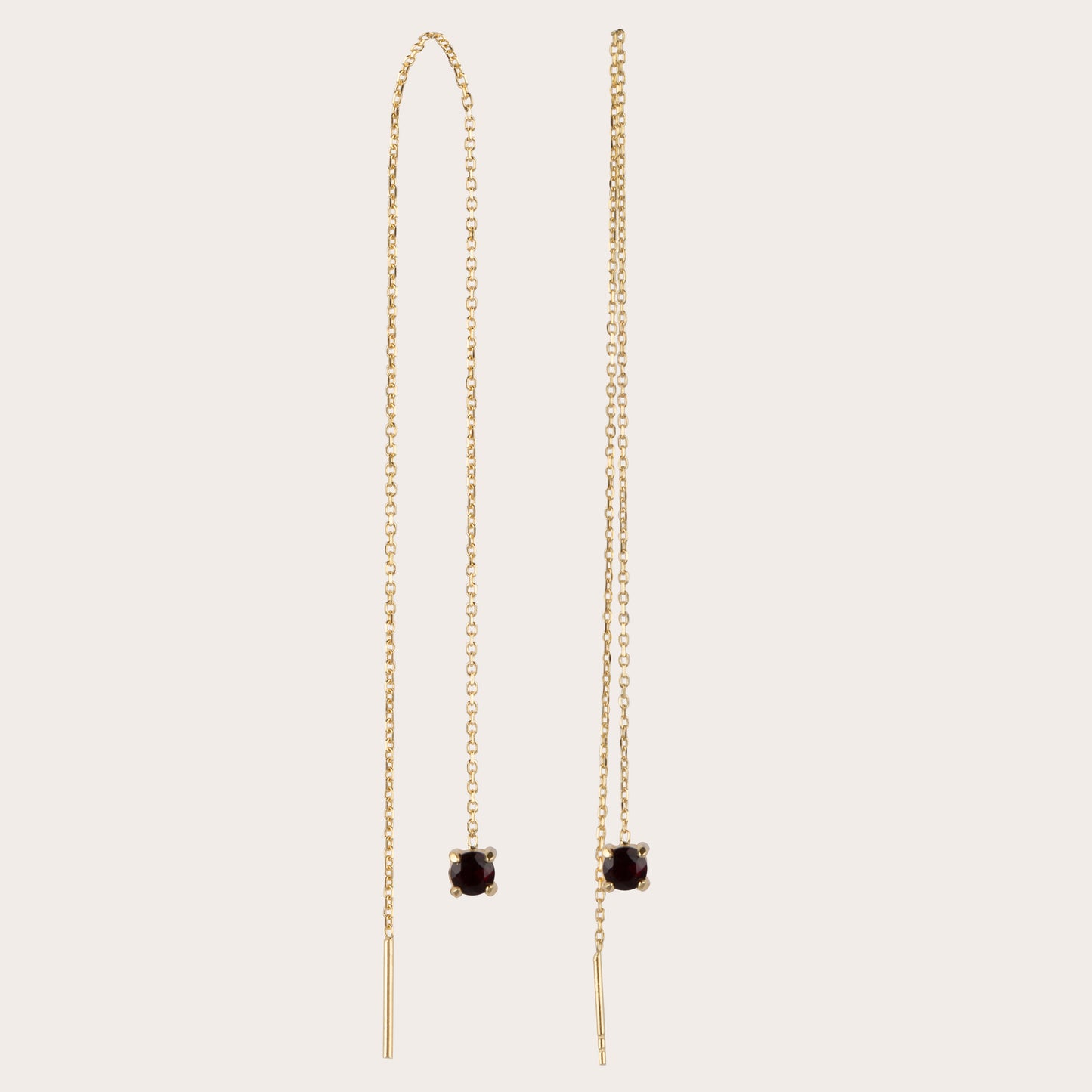 Asya garnet earrings