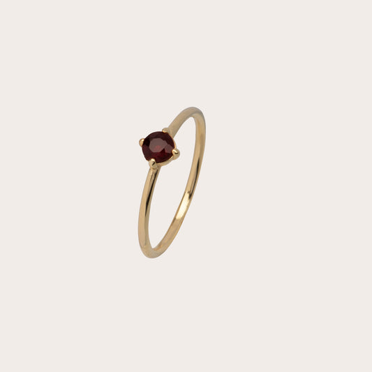 Fleur granaat ring