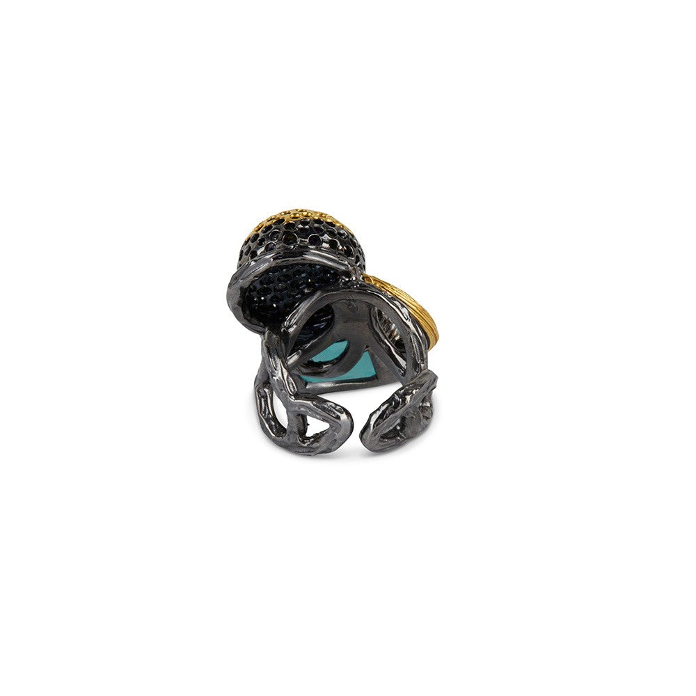 Blue Apatite ring