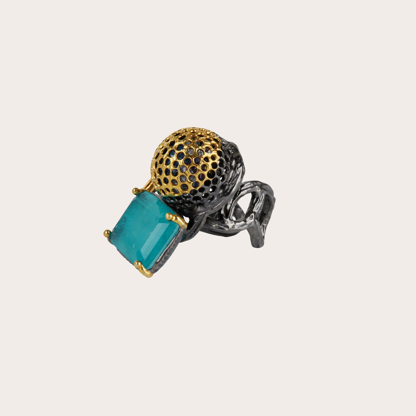 Blue Apatite ring