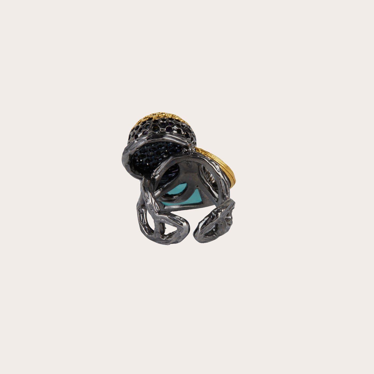 Blue Apatite ring