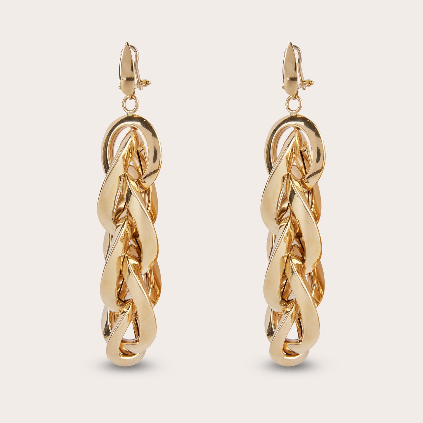 Bold earrings 14ct gold