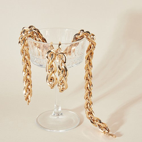 Bold earrings 14ct gold