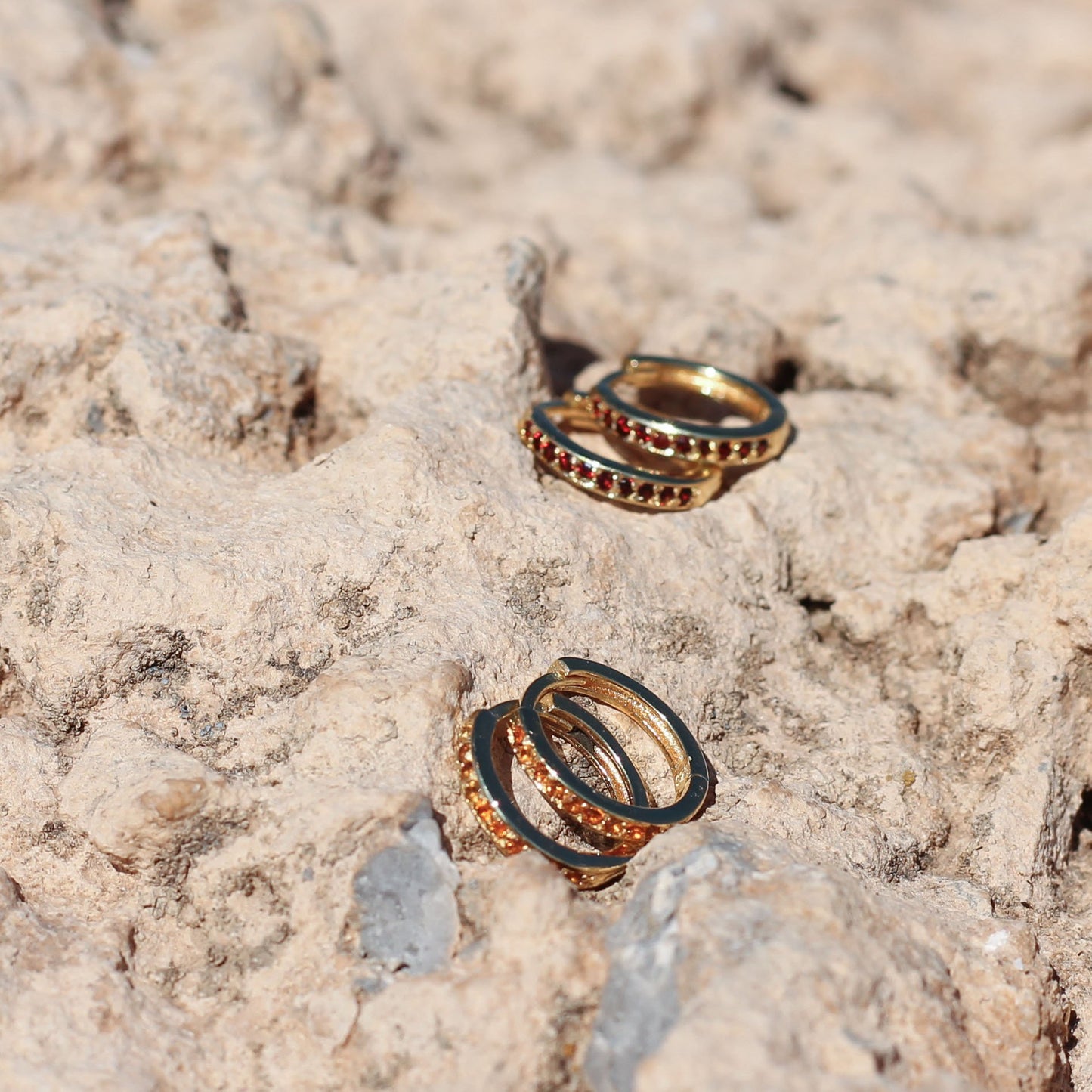 Odyssey garnet hoops