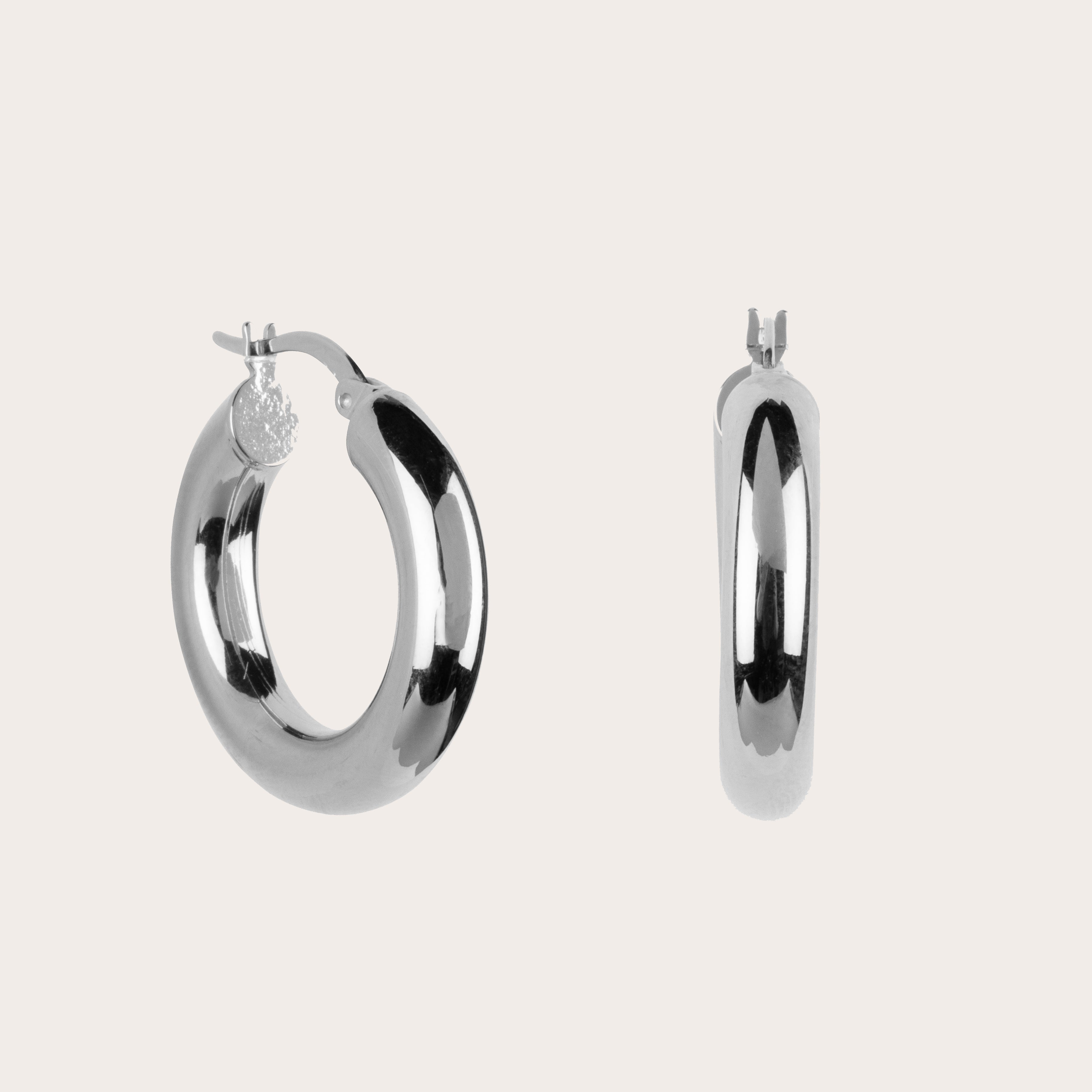 Aria hoops silver