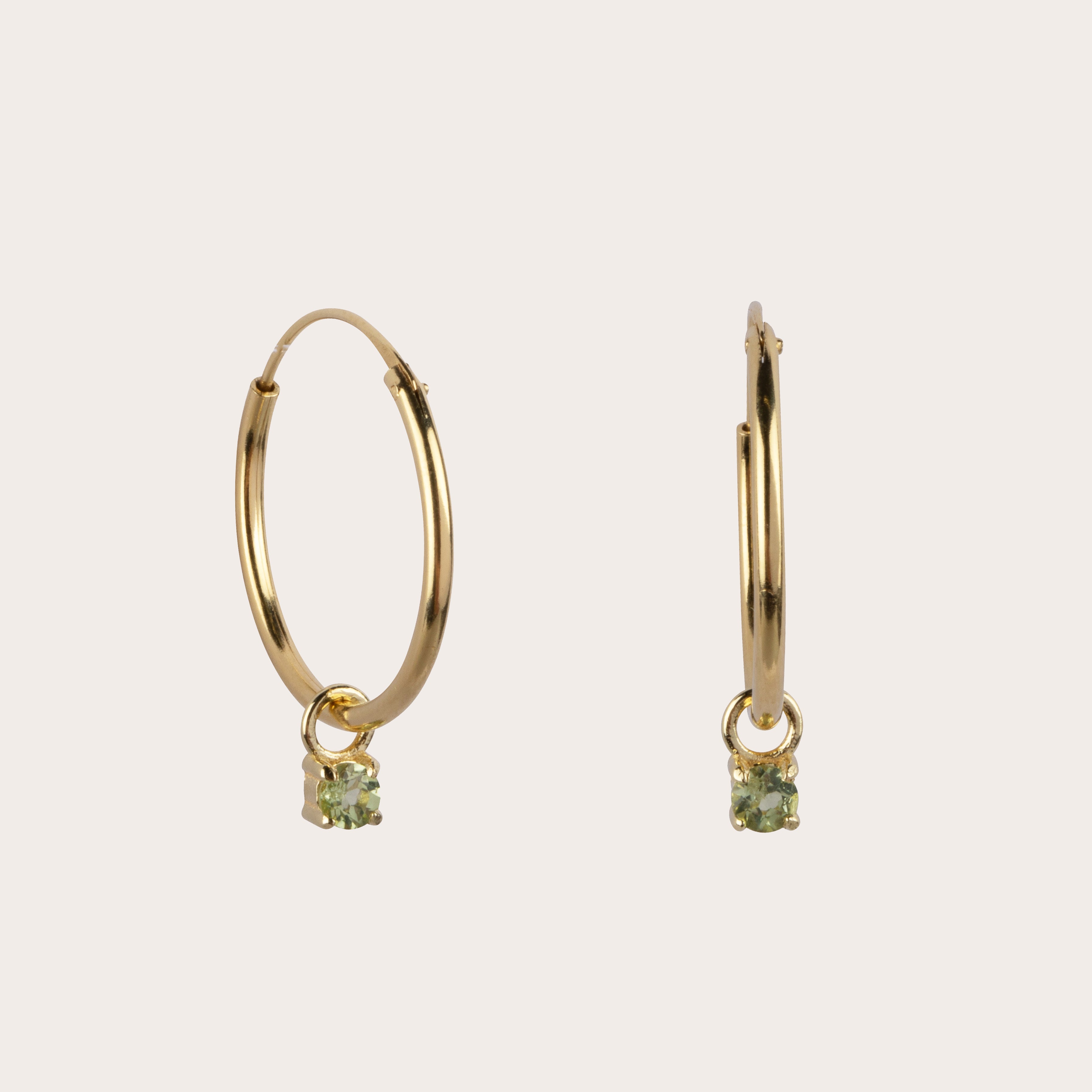Irem peridot hoops