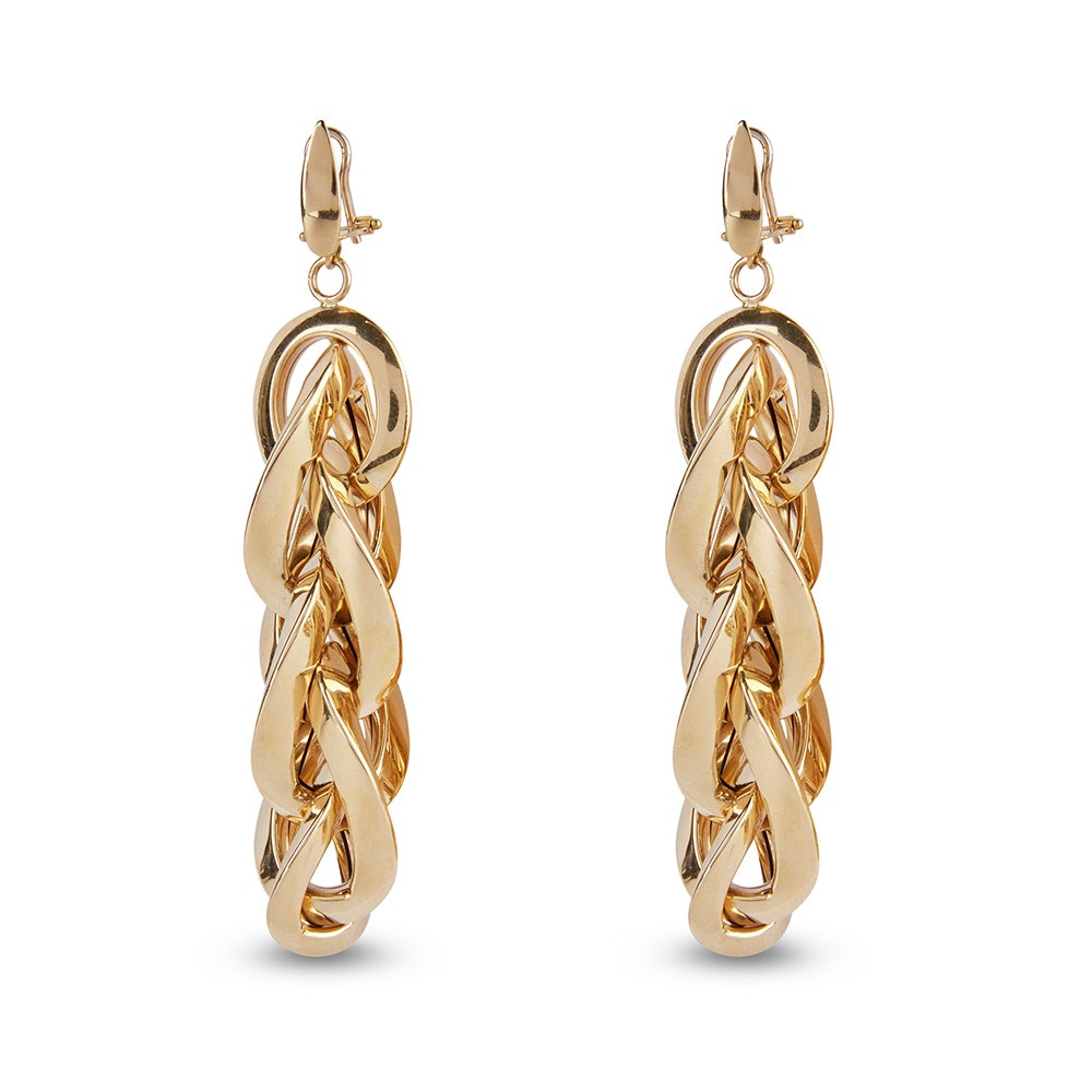 Bold earrings 14ct gold