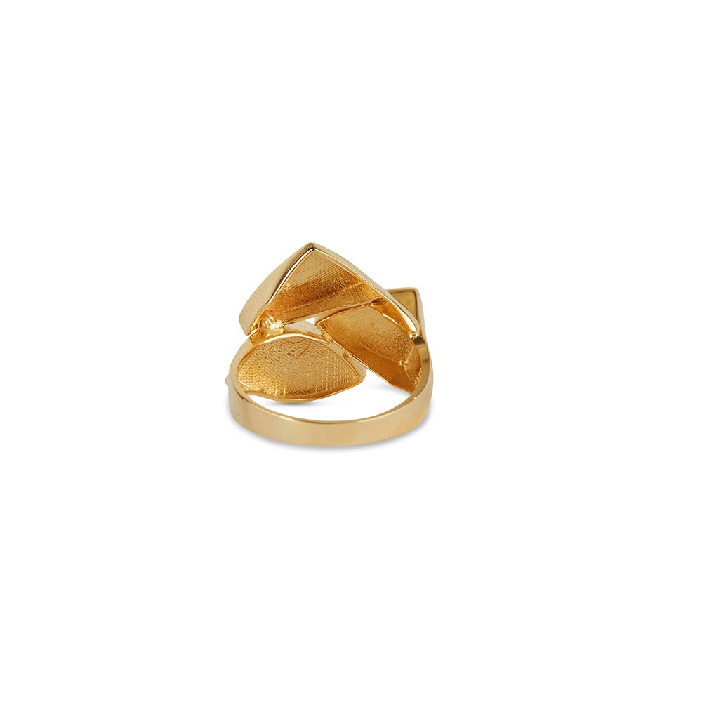   Triangle ring 14k goud