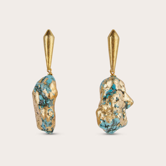 Oorbellen turquoise